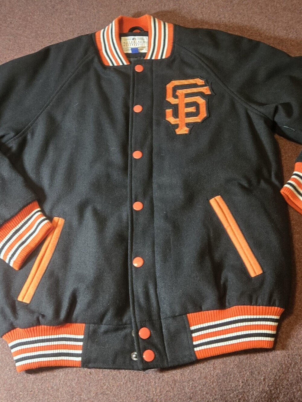 Francisco Giants Varsity Jacket G-III Sports by Carl Banks Collection Medium